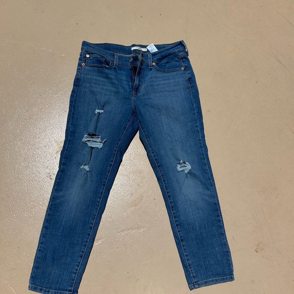 Levi's Women's Blue Boyfriend Jeans